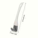 Szczotka do czyszczenia grilla BBQ ze skrobakiem 16,5 x 3,5 cm Szczotka z haczykiem w kształcie litery V do piekarnika, blachy do pieczenia, rusztu 4