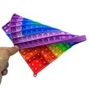 Szilikon szorzótábla 20x20 cm Színes nyomóbuborékos fidget antistressz játék oktatási segédeszköz gyerekeknek 3