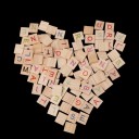 Színes betűk készlete scrabble-hez 100 db 6