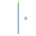 Színes szilikon védőtok Apple Pencil 2-höz levehető kupakkal, rugalmas anyagból, sima, csúszásmentes felülettel 3