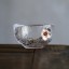 Szklany kubek z kwiatkiem 6