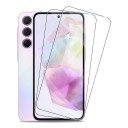 Szkło ochronne Samsung Galaxy A05 Twardość 9H Kompatybilne z etui 2 sztuki Odporne szkło hartowane HD Ochrona wyświetlacza telefonu przed zarysowaniami 1