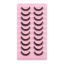 Sztuczne rzęsy 10 par Dramatyczne paski Sztuczne rzęsy Strip Mink Lashes 11