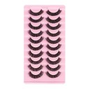 Sztuczne rzęsy 10 par Dramatyczne paski Sztuczne rzęsy Strip Mink Lashes 13