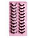 Sztuczne rzęsy 10 par Dramatyczne paski Sztuczne rzęsy Strip Mink Lashes 1