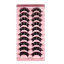 Sztuczne rzęsy 10 par Dramatyczne paski Sztuczne rzęsy Strip Mink Lashes 22