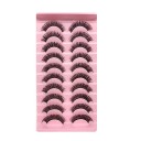 Sztuczne rzęsy 10 par Dramatyczne paski Sztuczne rzęsy Strip Mink Lashes 23