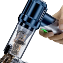 SZUK Ασύρματο μίνι σκουπάκι 19,5x6,8x19,5 cm 100W 11,1V 2000mAh*3 HEPA φίλτρο Τύπου-C φόρτιση 15kPa αναρροφητική ισχύς Φορητό χειροκίνητο σκουπάκι μπλε 5