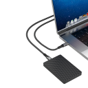 Szybki kabel do ładowania Dual USB C 240 W, 50 cm, krótki kabel do transmisji danych 3.1 PD 48 V 5 A, zapewniający niezwykle szybkie ładowanie 4