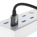 Szybki kabel do ładowania USB A do USB C 1,5 m, kabel kątowy 90°, kabel typu C, 5A, ładowanie i przesyłanie danych, kabel USB z zagięciem 7