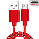 Szybki kabel ładujący USB A do Micro USB 50 cm 2A nylonowy oplot do transmisji danych i ładowania, synchronizuj i zasilaj telefon 10