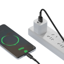 Szybki kabel ładujący USB C do USB A 25 cm 100 W Kabel danych 6 A Szybkie ładowanie i synchronizacja danych Krótki kabel do telefonów Tabletów 4