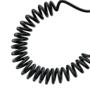 Szybki kabel USB do ładowania 3w1 66W 6A 1,8m Kabel sprężynowy do transmisji danych USB A do USB C + Micro USB + Lightning iPhone Wytrzymały, szybki 6