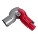 Szybkozłączny adapter z elastycznym kolanem 90° czerwony i szary ABS do Dyson V7 V8 V10 V11 V15 akcesoria części zamienne do odkurzaczy 2