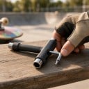 T alakú skateboard kulcs Multifunkciós szerszám imbuszkulccsal és dugókulcsokkal A kerekek, kingpin és deska csavarjainak anyáihoz 5