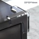 T-formede gennemsigtige møbelhjørnebeskyttere lavet af blød PVC 33 x 33 x 14 mm sæt med 4 stykker for øget hjørnebeskyttelse 5