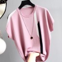 T-shirt à rayures pour femmes A1281 4