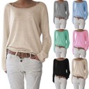 T-shirt ample pour femmes à manches longues 1