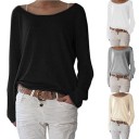 T-shirt ample pour femmes à manches longues 3