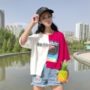T-shirt asymétrique pour femmes A987 6