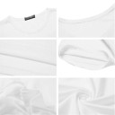 T-shirt blanc pour femme avec impression humoristique B197 3