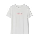 T-shirt blanc pour femmes avec impression A1223 6