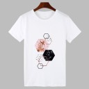T-shirt blanc pour femmes avec impression B193 3