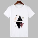 T-shirt blanc pour femmes avec impression B193 1