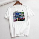 T-shirt branca para senhora com estampado B251 18