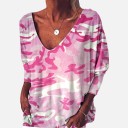 T-shirt camouflage à manches longues pour femmes 3