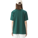 T-shirt casual a maniche corte Taglio oversize Design semplice Materiale in cotone morbido T-shirt comoda per l'uso quotidiano 2