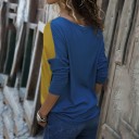 T-shirt coloré pour femmes à manches longues 6