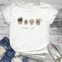 T-shirt da donna con motivo cactus 22