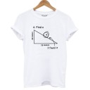 T-shirt da donna con motivo geometrico 1