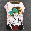 T-shirt da donna con stampa A1230 11