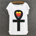 T-shirt da donna con stampa A1230 4