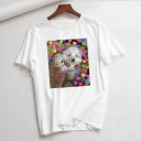 T-shirt da donna con stampa di animali B332 7