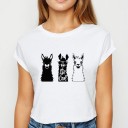 T-shirt da donna con stampa di animali B352 2