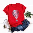 T-shirt da donna con stampa di pallone 3