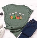 T-shirt da donna con stampa di verdure 9