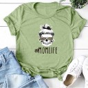 T-shirt da donna con stampa mom life B335 12
