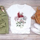 T-shirt dam med blomtryck B374 3