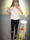 T-shirt dam med katt J1793 9