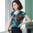 T-shirt dam med mönster A1263 3