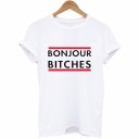 T-shirt dam med roligt tryck A964 6