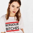 T-shirt dam med roligt tryck A964 3