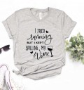 T-shirt dam med roligt tryck B310 4