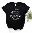 T-shirt dam med roligt tryck B310 1