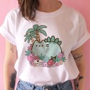 T-shirt dam med tryck A218 2