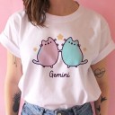 T-shirt dam med tryck A218 16